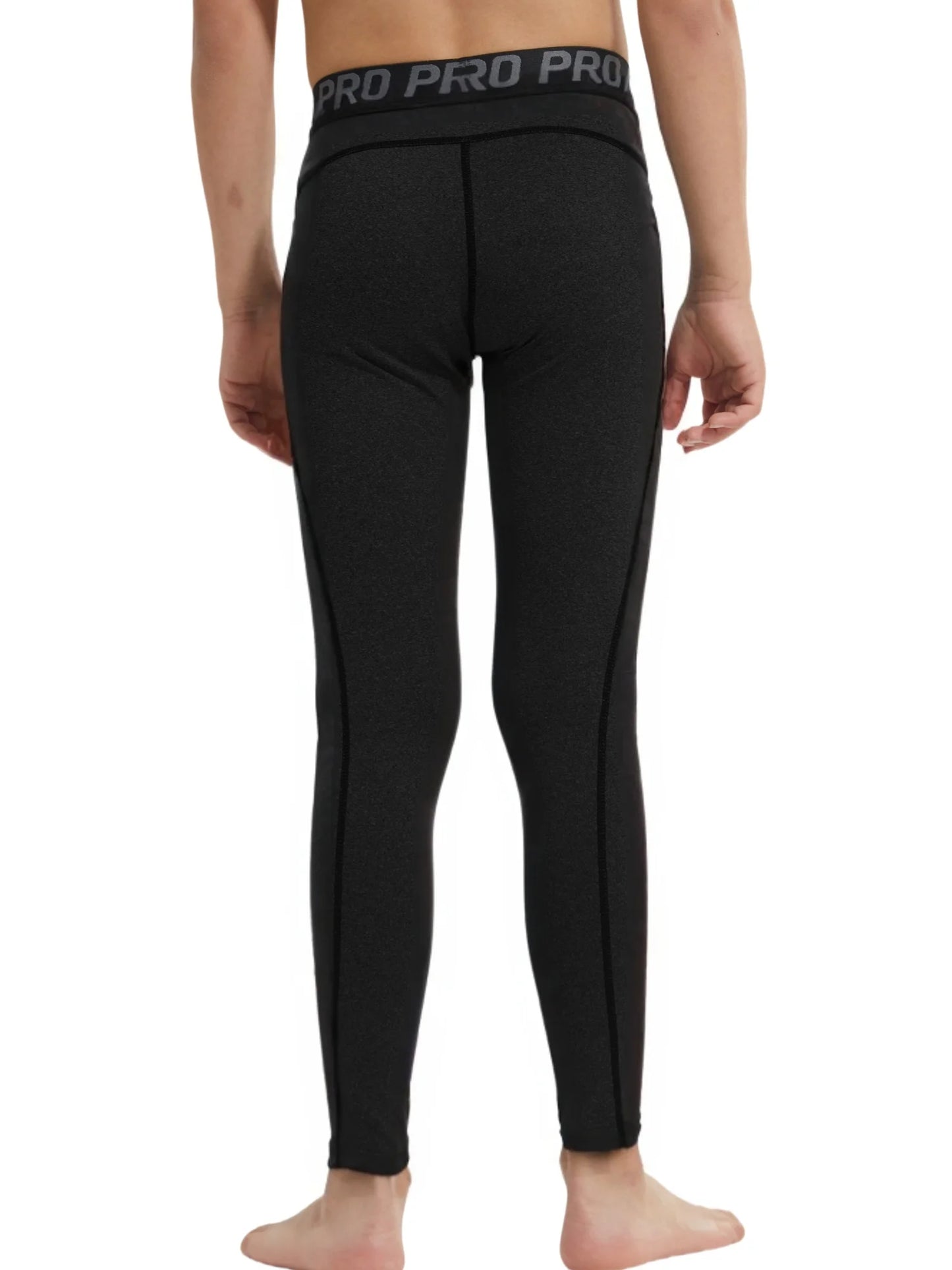 Kids Football Skins Compression Leggings – Youth Base Layer Tights for Training & Cold Weather Sports