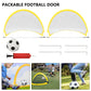 2-Pack Foldable Pop-Up Football Goals – Portable Kids Soccer Nets for Indoor & Outdoor Training