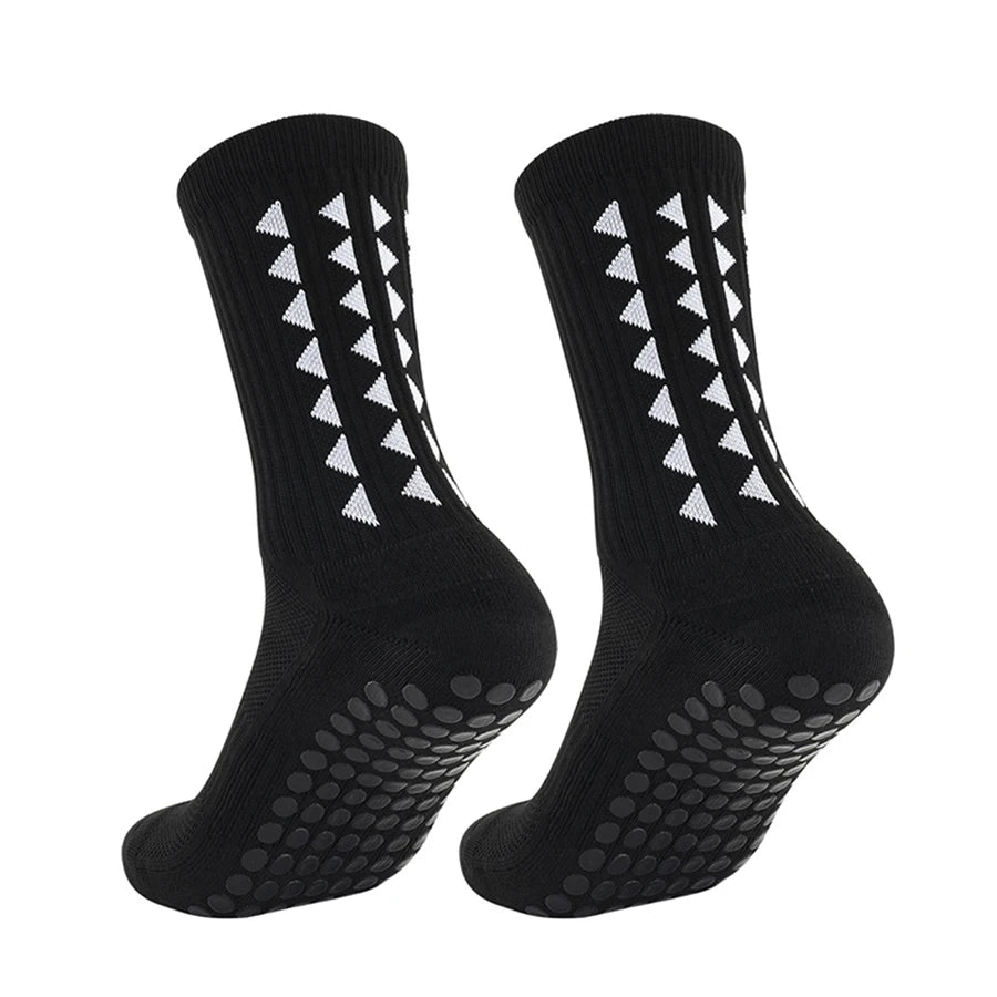 6-Pair Football Grip Socks – Anti-Slip Athletic Socks for Men & Women | Towel Bottom Sports Socks for Football, Rugby, Gym & Running