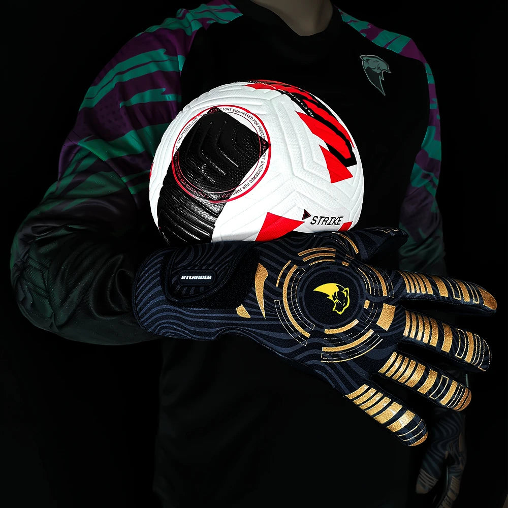 Professional Football Goalkeeper Gloves – Kids & Adults Latex Grip Goalie Gloves for Soccer Training & Match Play