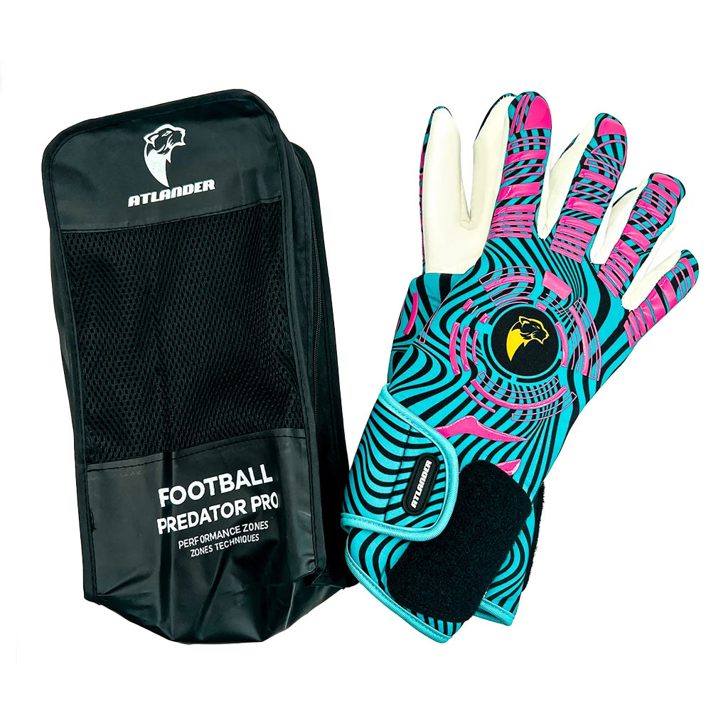 Professional Football Goalkeeper Gloves – Kids & Adults Latex Grip Goalie Gloves for Soccer Training & Match Play
