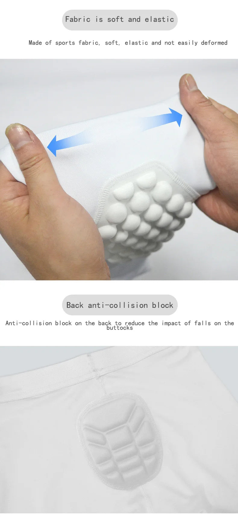 Kids 3/4 Compression Leggings with Knee Protection – Football & Basketball Skins for Junior Training