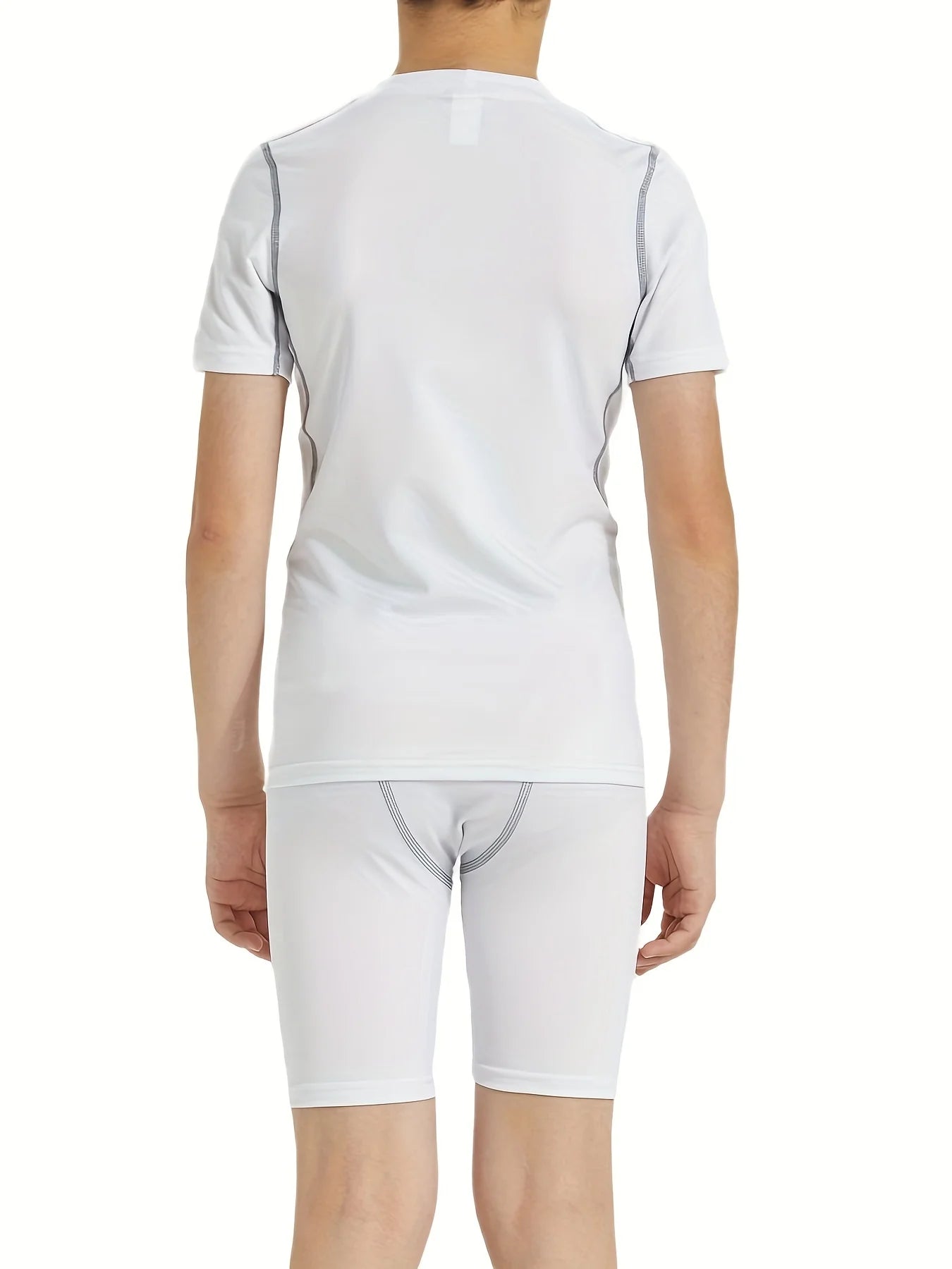 Kids Football Skins Short Sleeve Compression Top – Boys Quick-Dry Base Layer Shirt for Training and PE