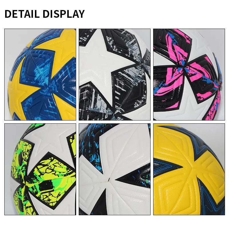Pro Match & Training Football – Seamless PU Soccer Ball (Size 4 / 5) | Outdoor Professional Grip & Flight Control