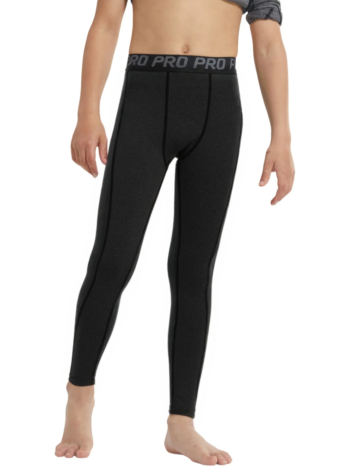 Kids Football Skins Compression Leggings – Youth Base Layer Tights for Training & Cold Weather Sports