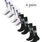 4 Pairs Grip Football Socks – Anti-Slip Performance Socks for Men & Women | Soccer, Gym & Sports Training