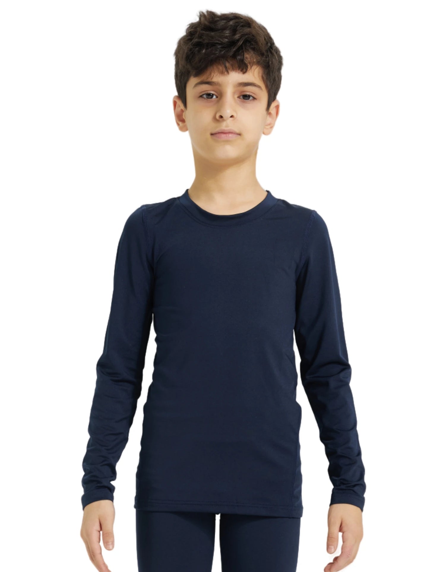 Kids Football Skins Compression Top – Long Sleeve Base Layer Shirt for Boys’ Training and Cold Weather Sports