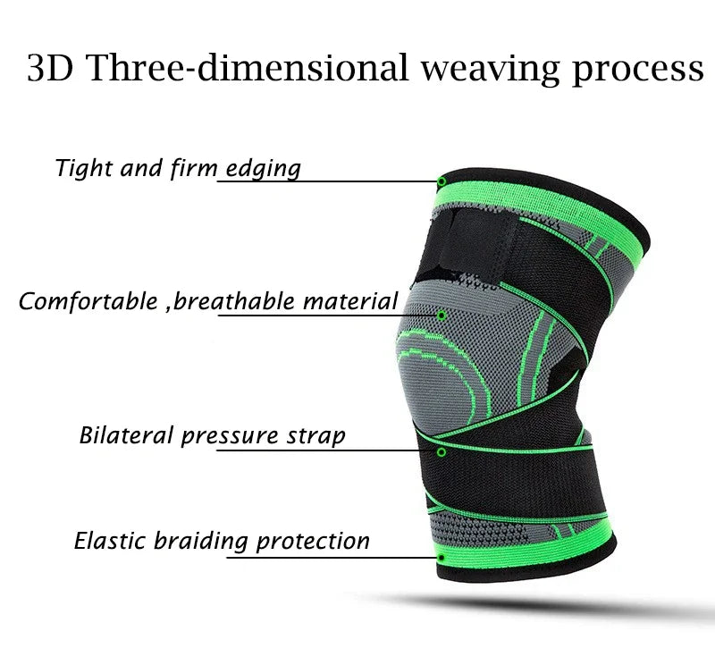 Adjustable Patella Stabiliser Knee Support – Compression Sports Knee Brace for Running, Football & Gym Training