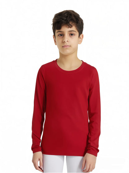 Kids Football Skins Compression Top – Long Sleeve Base Layer Shirt for Boys’ Training and Cold Weather Sports