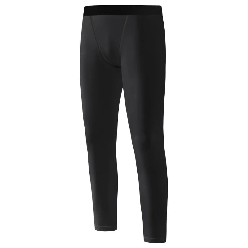 Kids Football Skins Compression Leggings – Boys Sports Base Layer Tights for Training, Running & Football