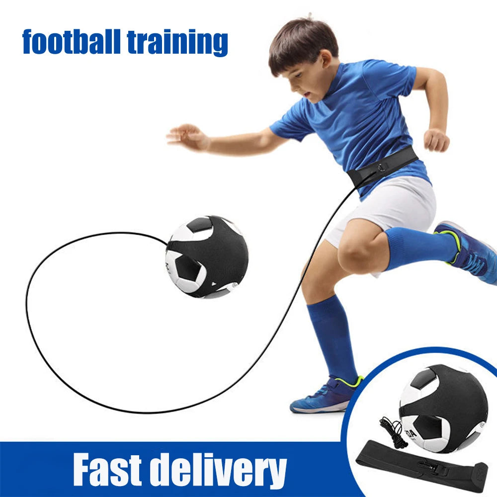 Football Training Belt – Adjustable Solo Soccer Trainer for Kids & Adults | Kickback Belt for Ball Control & Passing Practice
